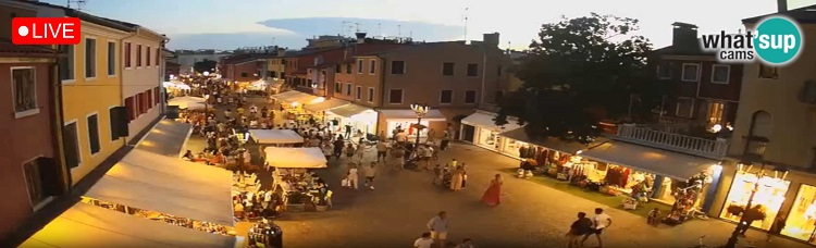 Webcam Blick auf die Altstadt von Caorle